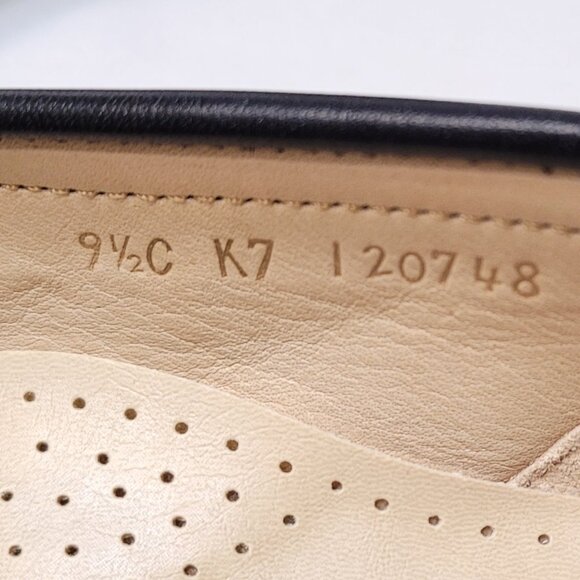 SAS Handsewn Black Leather Loafer Slip On Moccasin Shoes Mens Size 9C,Women 10.5 main image 10